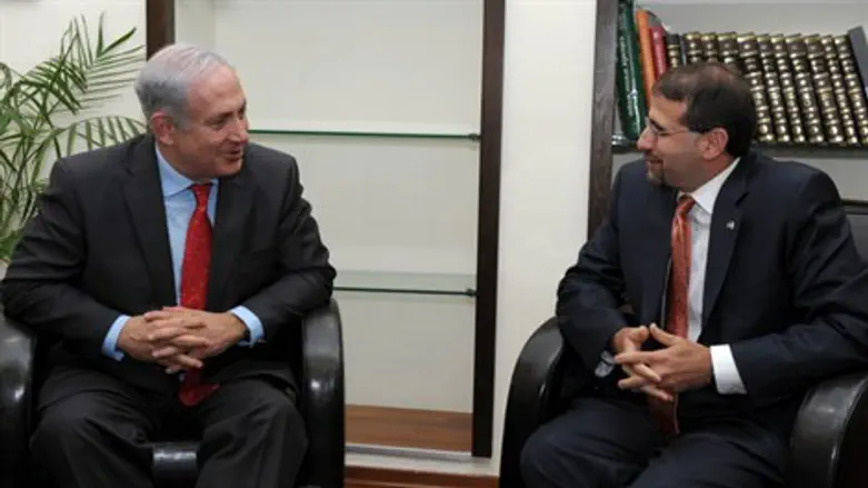 נתניהו עם השגריר שפירו