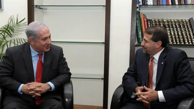 Биньямин Нетаньяху и Дан Шапиро