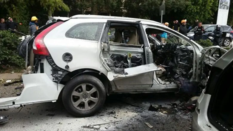 Vehicle after explosion