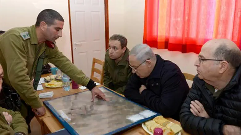 נתניהו ויעלון בהר חברון