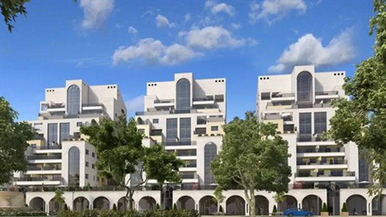 Simulation of Ramat Givat Zeev upon completion