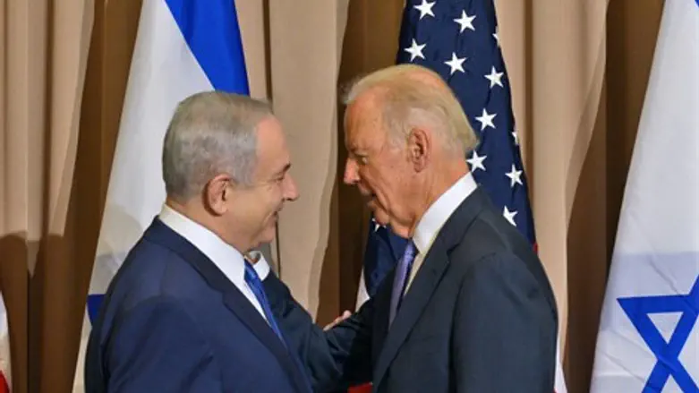 פגישה חברית ולבבית. נתניהו וביידן