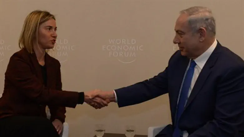 Биньямин Нетаньяху и Федерика Могерини