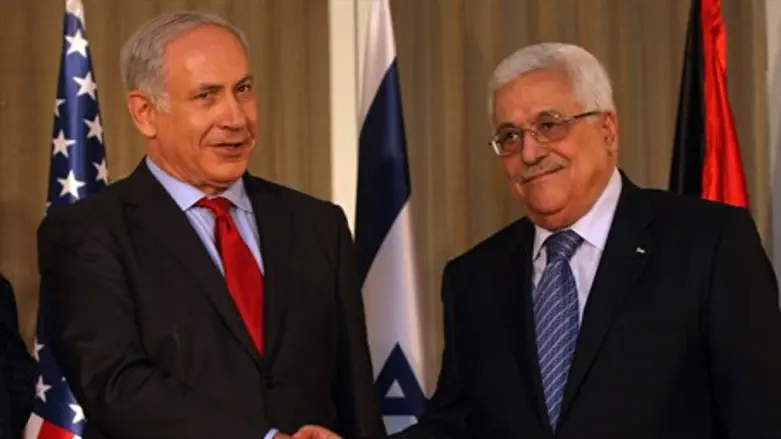 Биньямин Нетаньяху и Махмуд Аббас