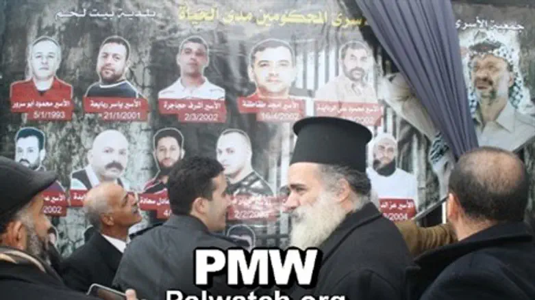 Atallah Hanna at terrorist memorial
