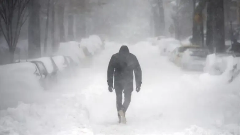 Snow storm in Washington D.C.