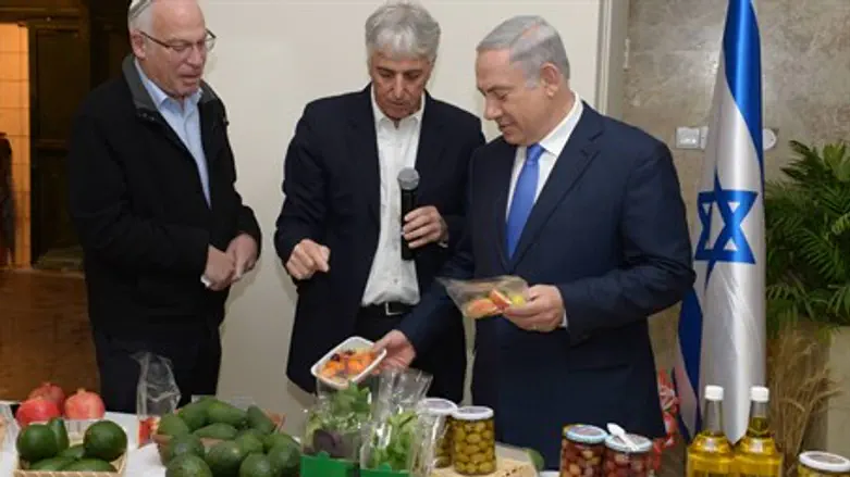 Binyamin Netanyahu at the Tu B'Shvat celebration