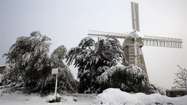 Snow in Jerusalem (archive)