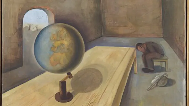 מתוך יצירות התערוכה. הפליט. פליקס נוסבאום