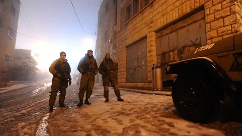 שלג קל בחברון