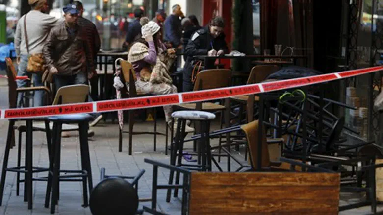 זירת הפיגוע בתל אביב