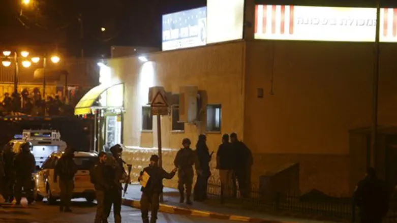 זירת הפיגוע בבית חורון