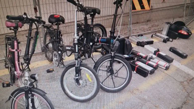 חלק מהאופניים שנגנבו