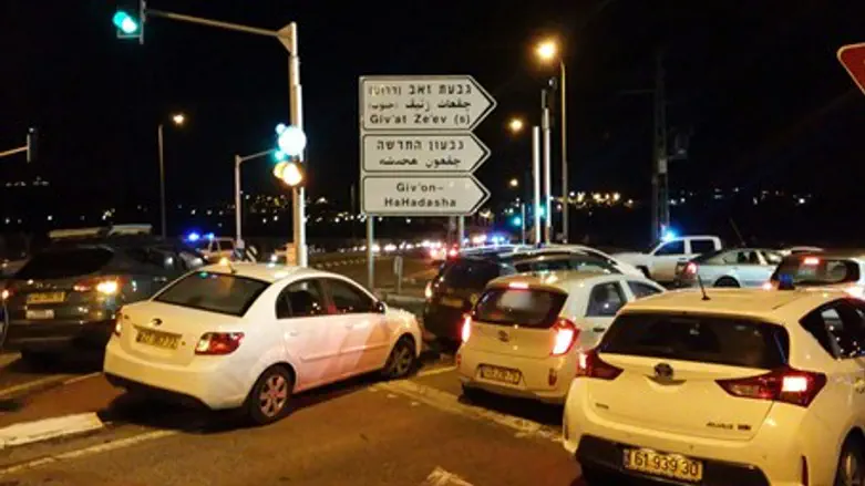 Scene of Givat Ze'ev stabbing attack