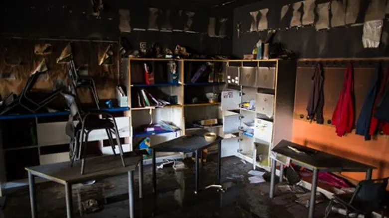 Bilingual school arson