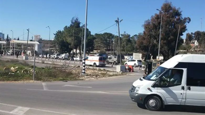 זירת הפיגוע ליד בית אל