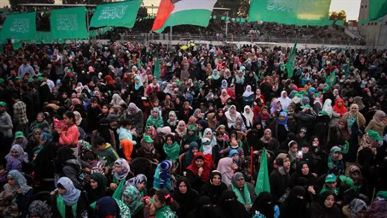 Hamas rally in Gaza