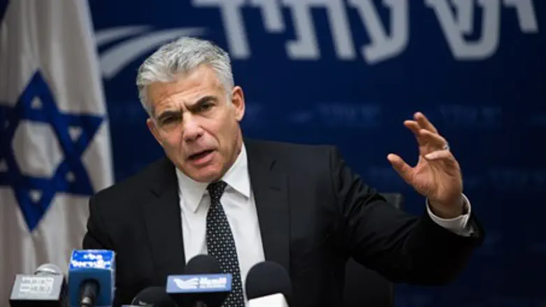 Yesh Atid head Yair Lapid