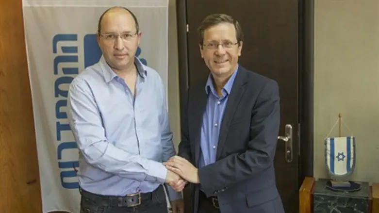 יצחק הרצוג ואבי ניסנקורן