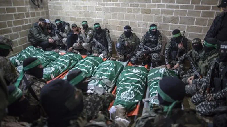 Hamas buries terrorists killed in terror tunnel collapse