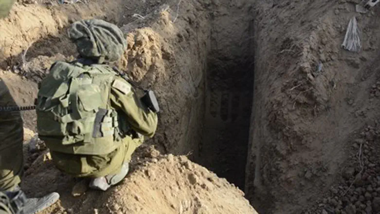 Один из террористических туннелей в Газе