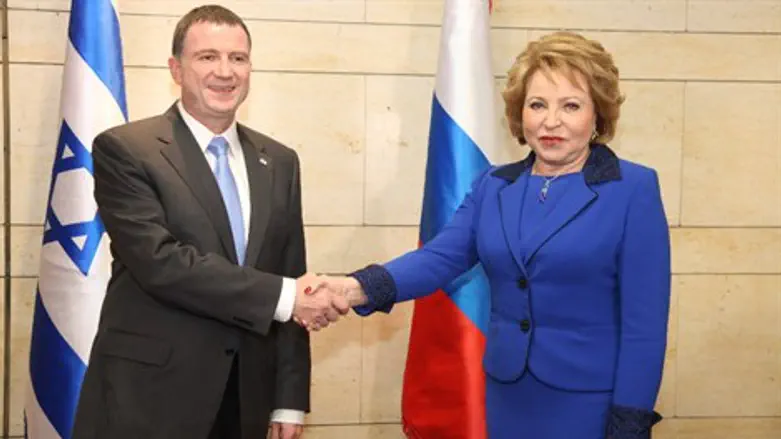 אלדשטיין וראש מועצת הפדרציה של רוסיה