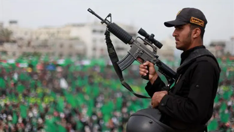 Hamas rally in Gaza (illustration)