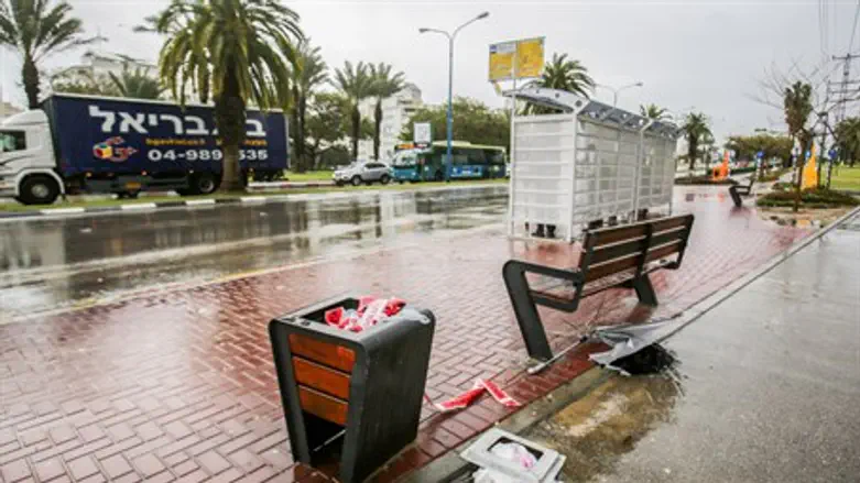Site of Ashkelon stabbing by Sudanese terrorist