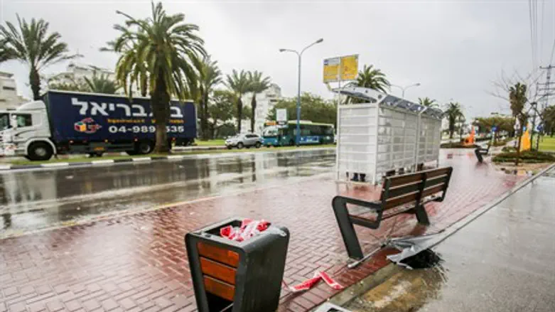 Site of Ashkelon stabbing by Sudanese terrorist