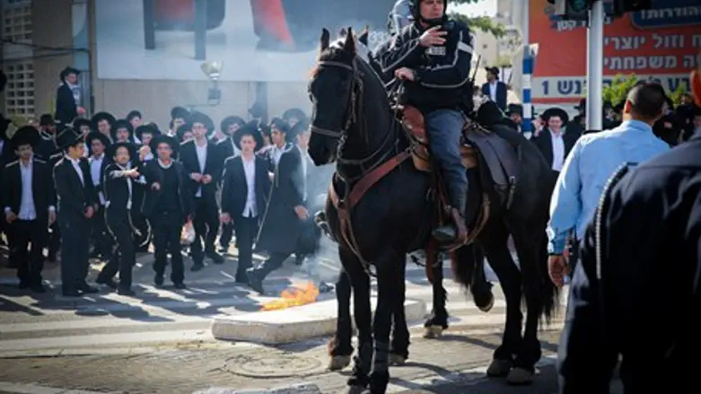 Haredi protest in Ashdod (file)