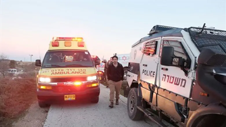 MDA ambulance at terror scene (file)