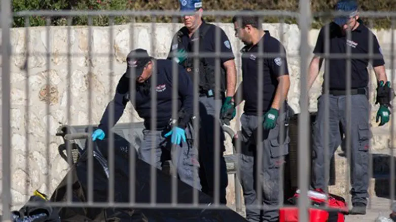 זירת הפיגוע בשער שכם