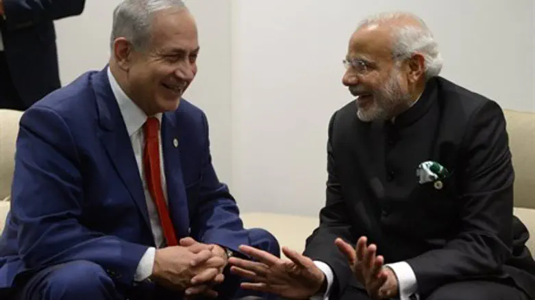 מהדקים קשרים. נתניהו וראש הממשלה ההודי