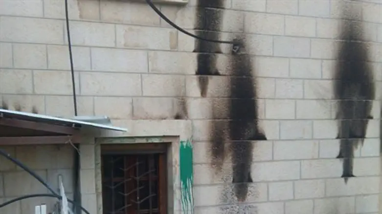 חלק מהנזק שנגרם מבקבוקי התבערה