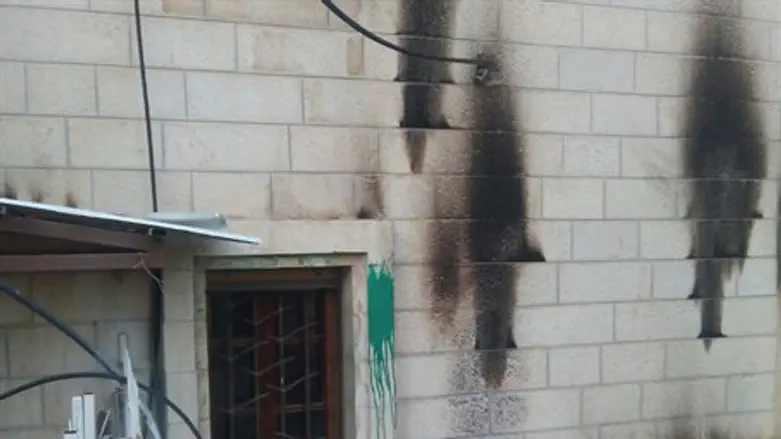 Damage caused by Molotov cocktails