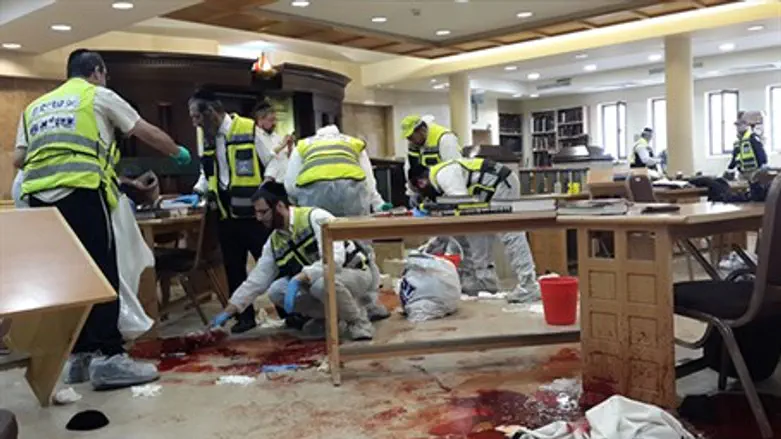 First to arrive and last to leave: ZAKA volunteers at scene of Har Nof massacre