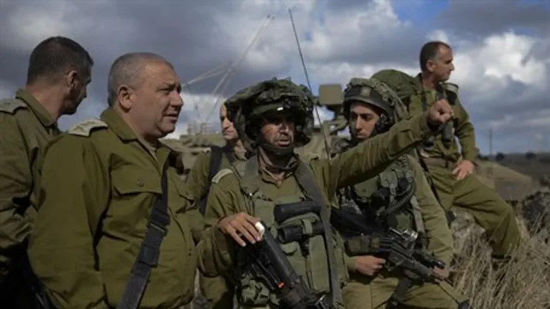 Gadi Eizenkot in the Golan Heights