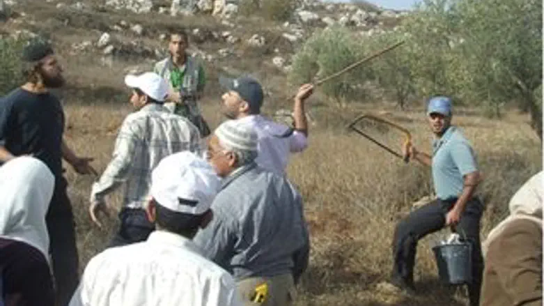 ערבים מתפרעים בצעדה