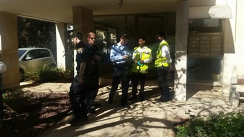 Scene of the murder in Tel Aviv 