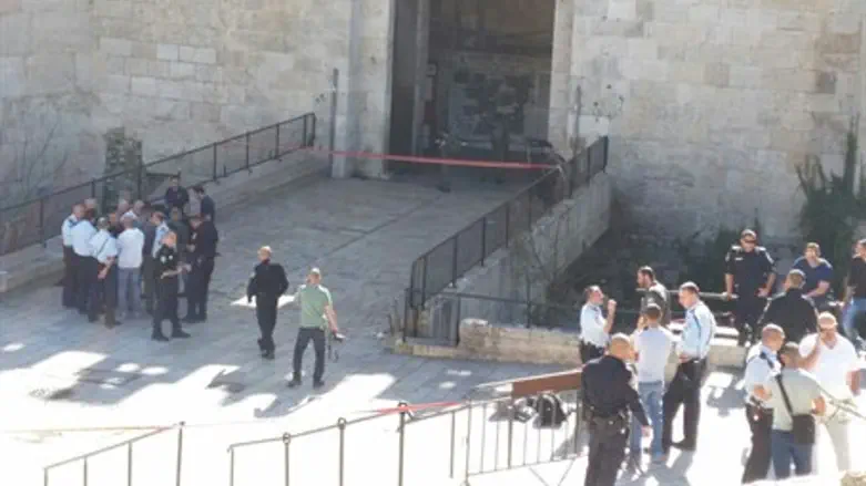 Site of the Damascus Gate attack