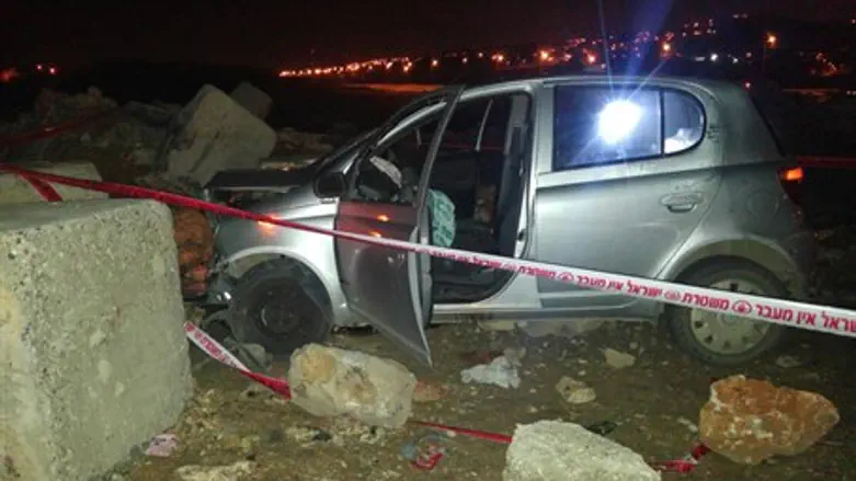 Место попытки теракта под Офрой