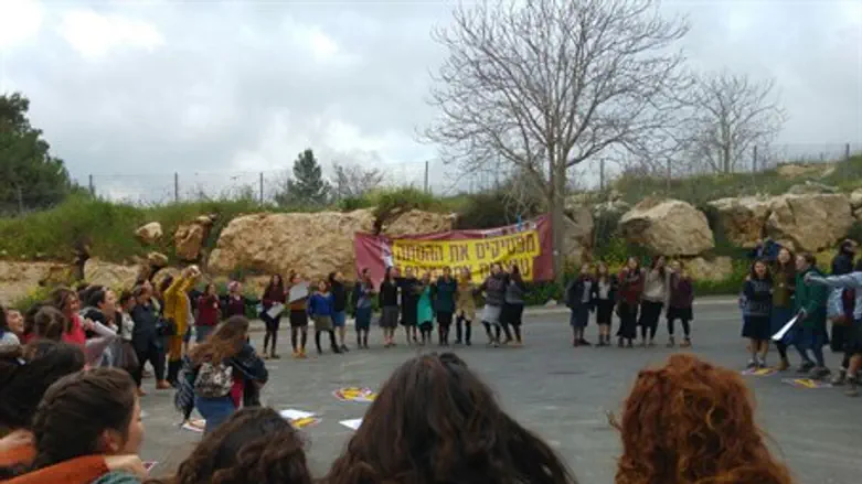 Демонстрация поселенцев Ие"Ша в Иерусалиме