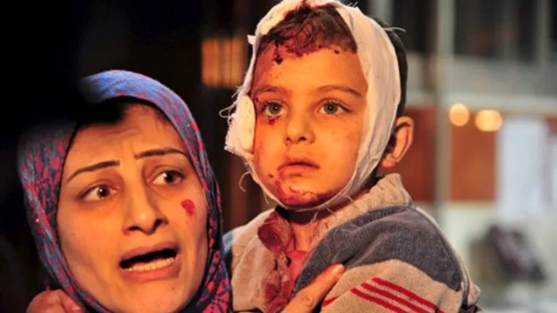 Syrian boy injured in Damascus ISIS attack