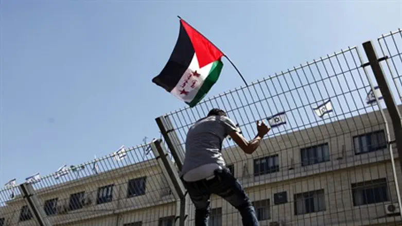 Families of jailed terrorists protest in Jerusalem (illustration)