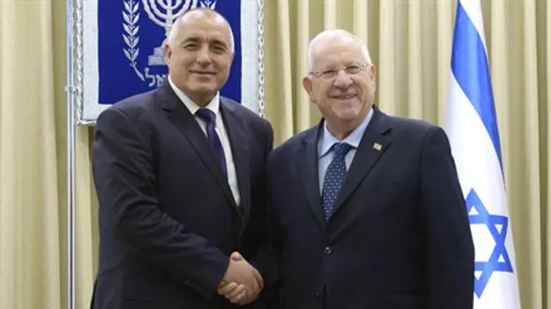 President Rivlin with Bulgarian PM Boyko Borissov