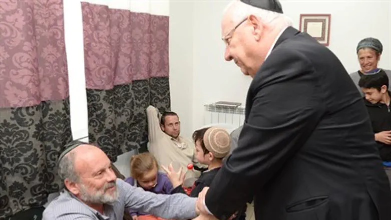 ריבלין בבית משפחת אליאב גלמן ז"ל