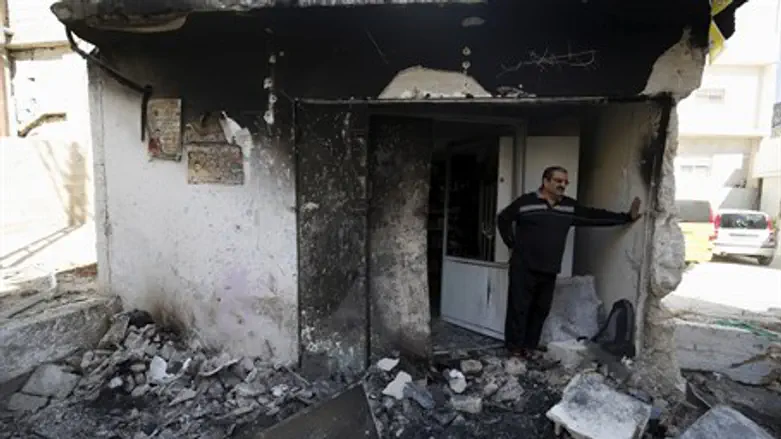 Palestinian man at site of clashes between Israeli rescue force, Arab terrorists
