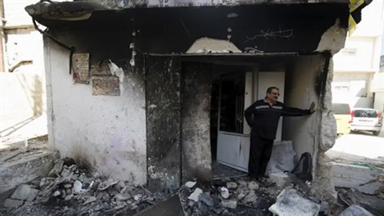 Palestinian man at site of clashes between Israeli rescue force, Arab terrorists