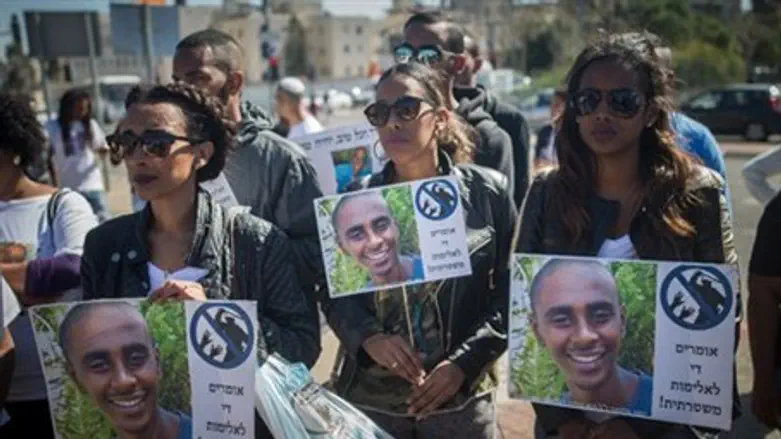Protest outside Police HQ