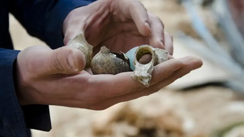 Pottery shards in Jerusalem